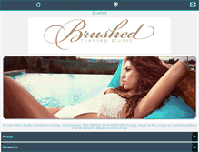 Tablet Screenshot of brushedtanningstudio.com
